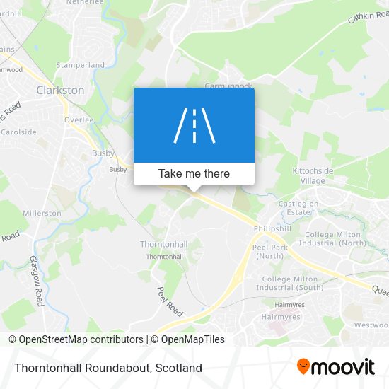 Thorntonhall Roundabout map
