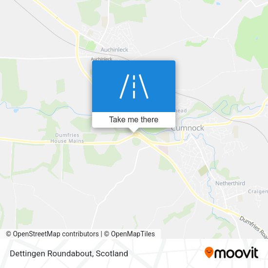 Dettingen Roundabout map