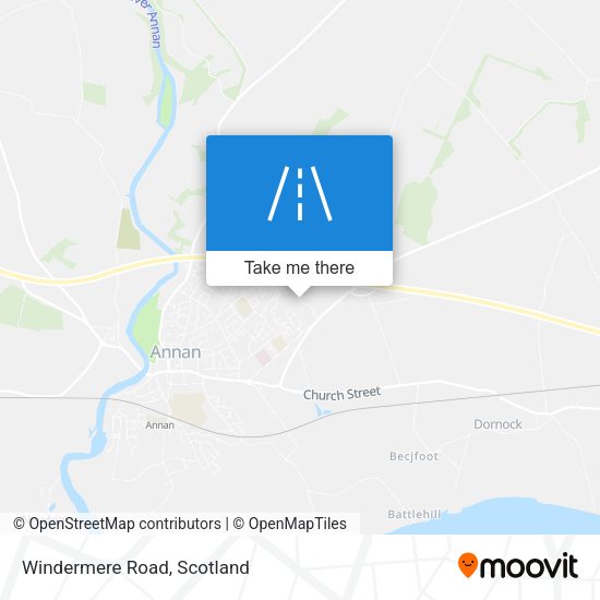 Windermere Road map