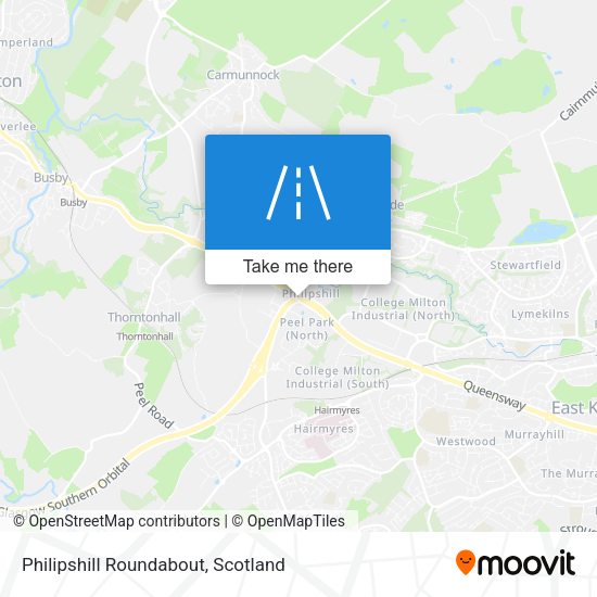 Philipshill Roundabout map