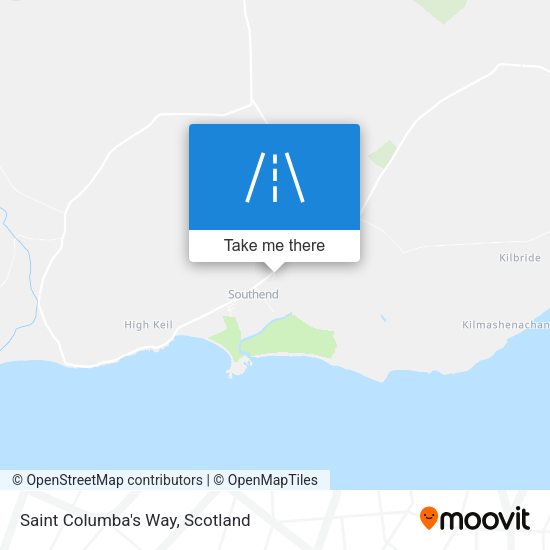 Saint Columba's Way map