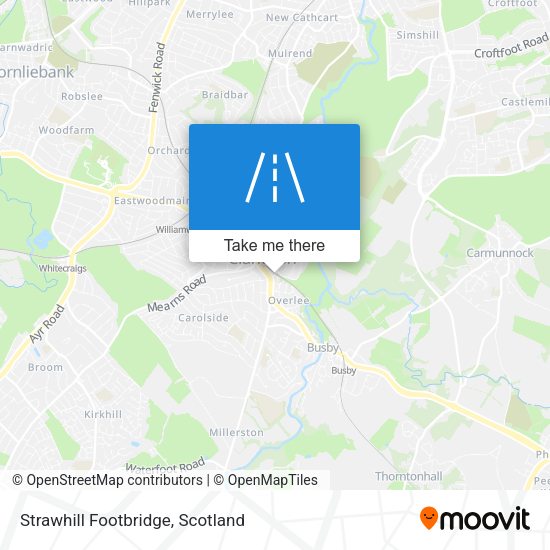 Strawhill Footbridge map