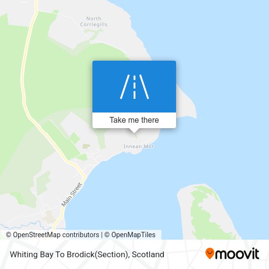 Whiting Bay To Brodick(Section) map