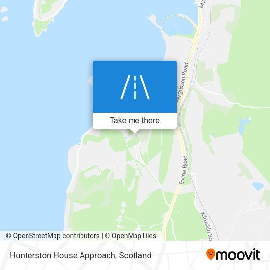Hunterston House Approach map