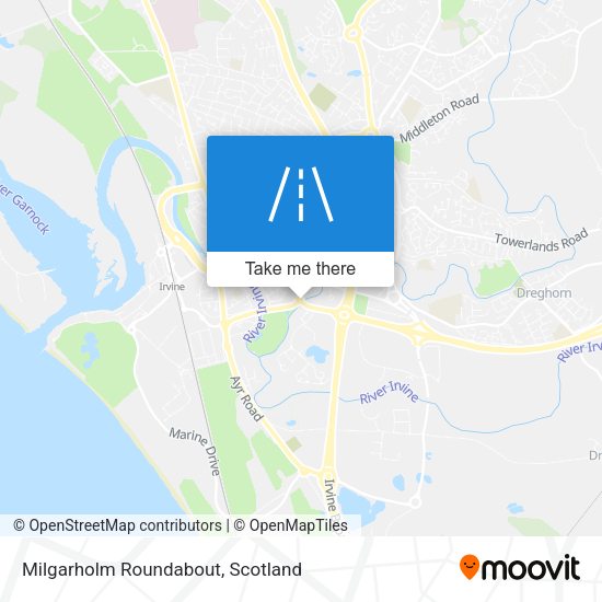 Milgarholm Roundabout map