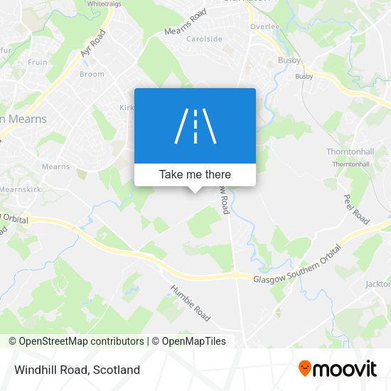 Windhill Road map