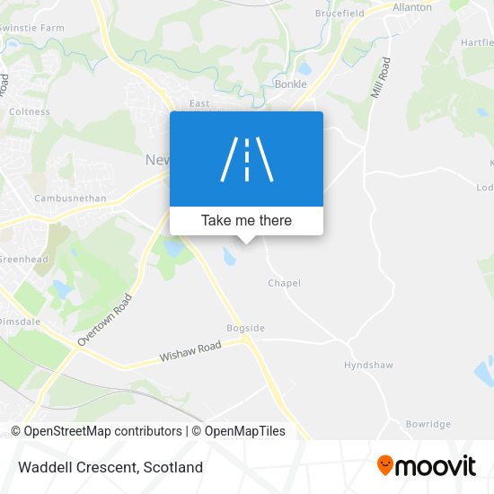 Waddell Crescent map