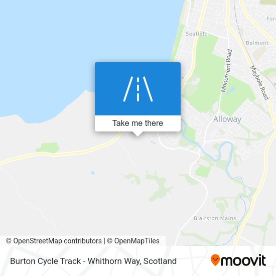 Burton Cycle Track - Whithorn Way map