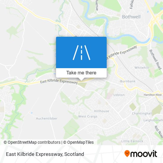 East Kilbride Expressway map