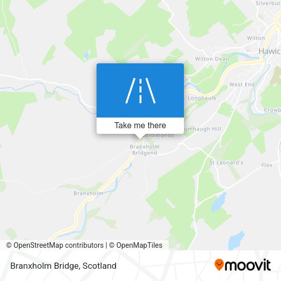 Branxholm Bridge map