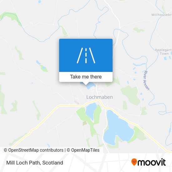 Mill Loch Path map