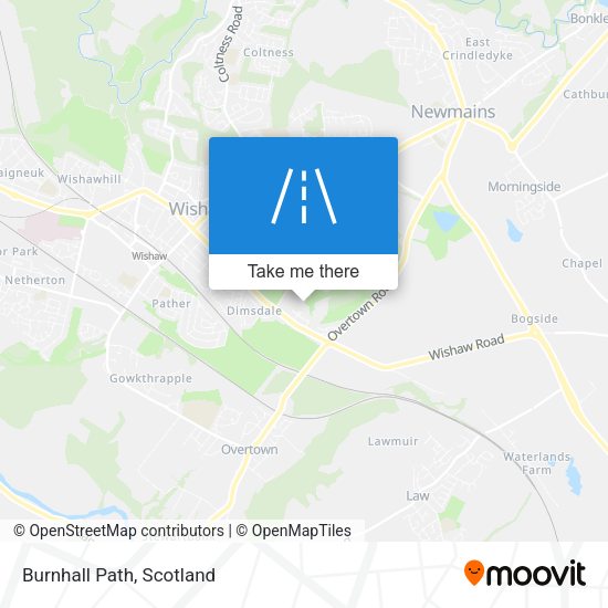 Burnhall Path map