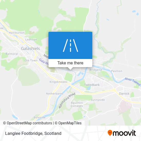 Langlee Footbridge map