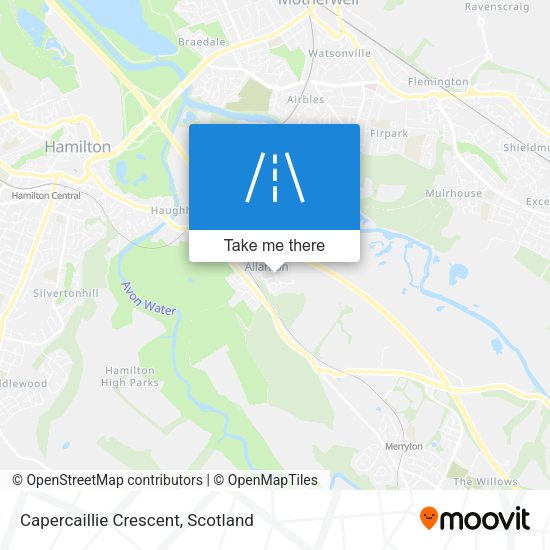 Capercaillie Crescent map