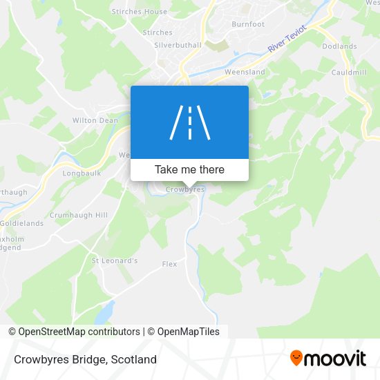 Crowbyres Bridge map