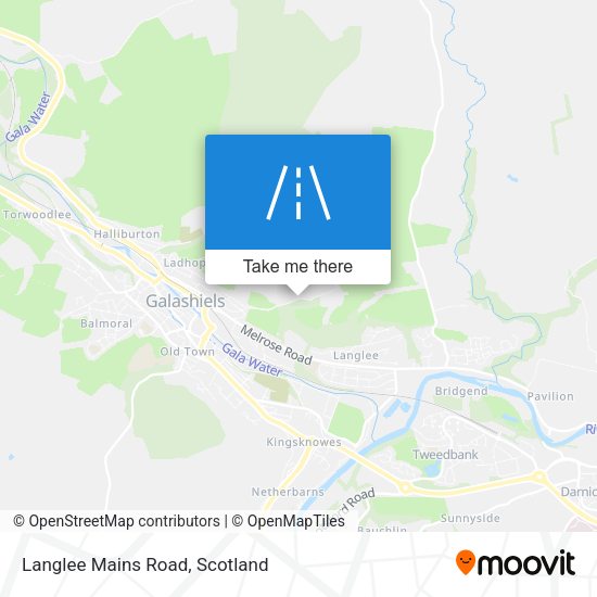 Langlee Mains Road map