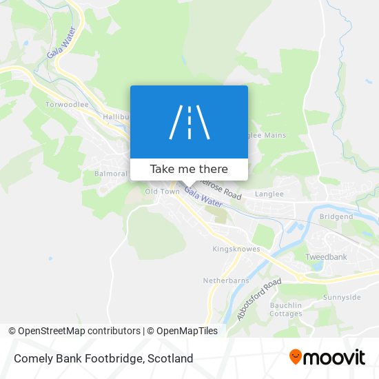 Comely Bank Footbridge map