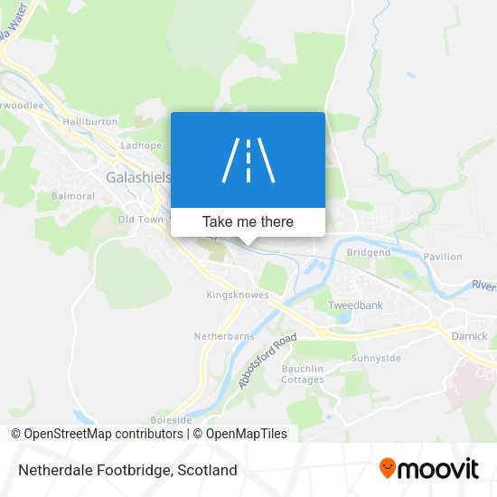Netherdale Footbridge map