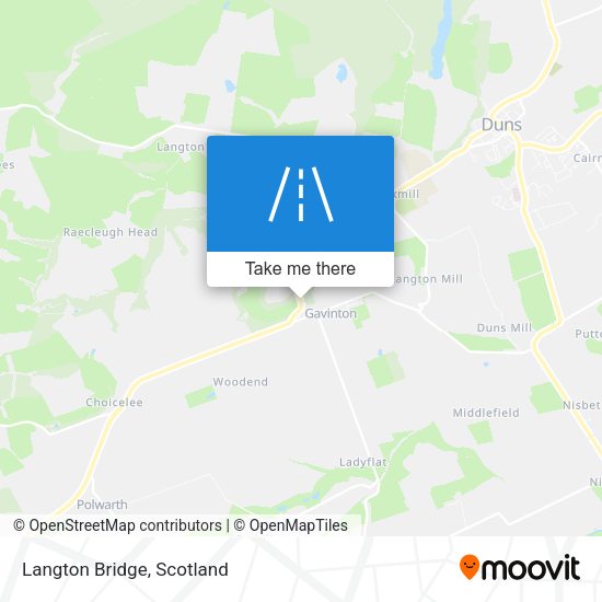 Langton Bridge map