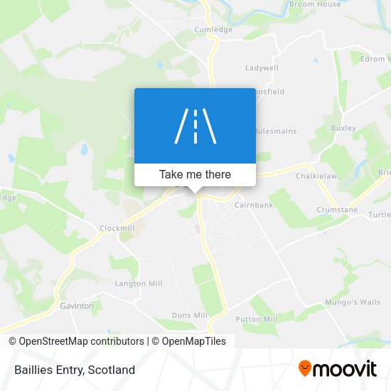 Baillies Entry map