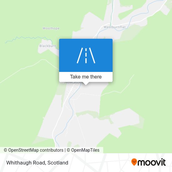 Whithaugh Road map