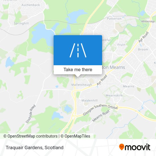 Traquair Gardens map