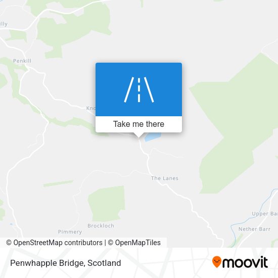 Penwhapple Bridge map