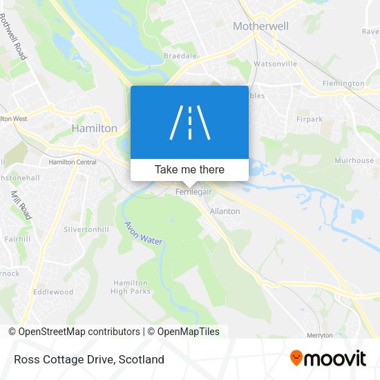 Ross Cottage Drive map