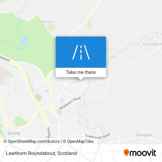Lawthorn Roundabout map