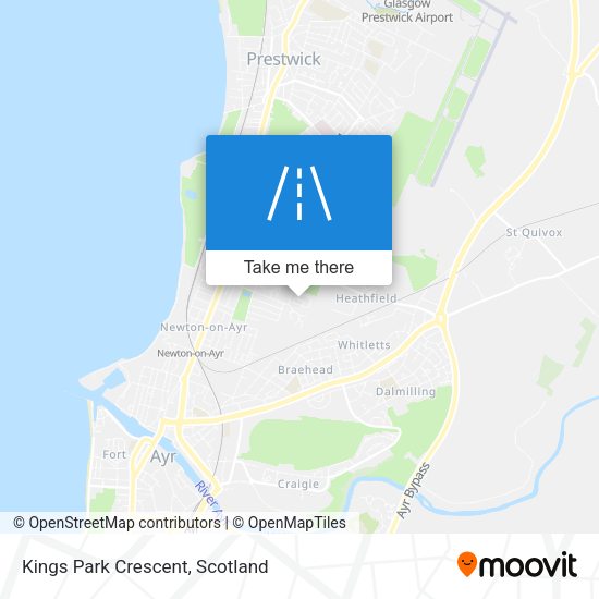 Kings Park Crescent map