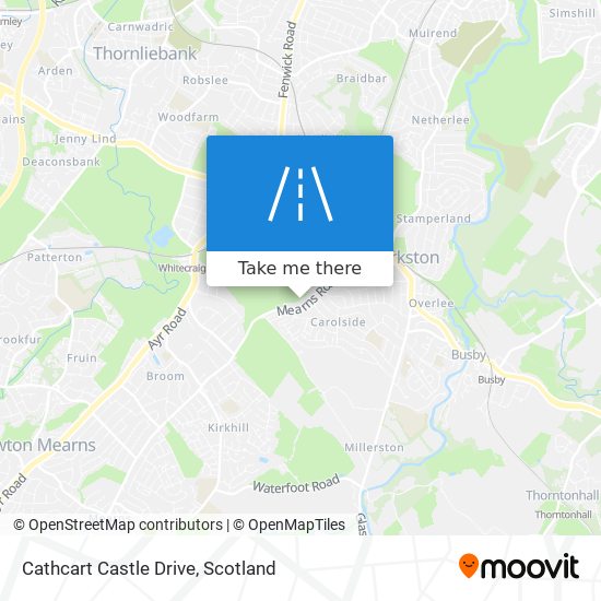 Cathcart Castle Drive map