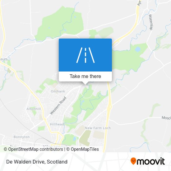 De Walden Drive map