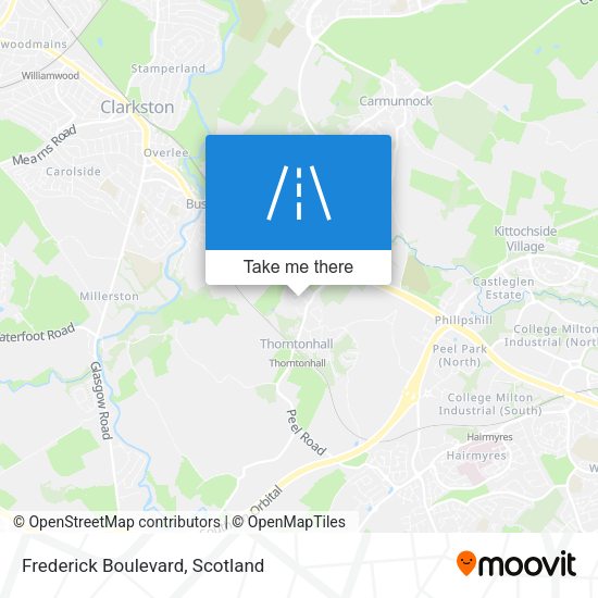 Frederick Boulevard map