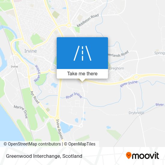 Greenwood Interchange map