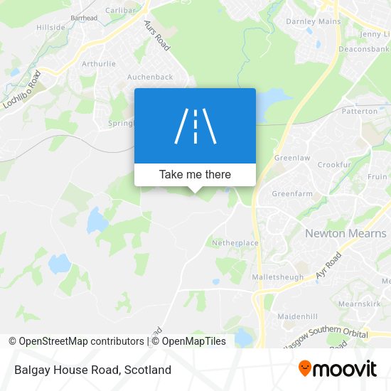 Balgay House Road map