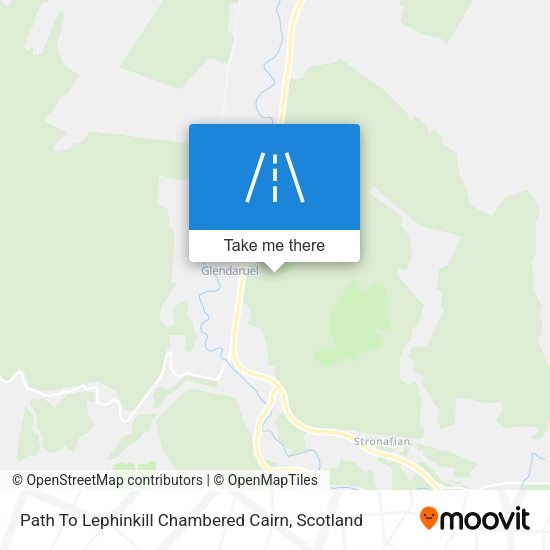 Path To Lephinkill Chambered Cairn map