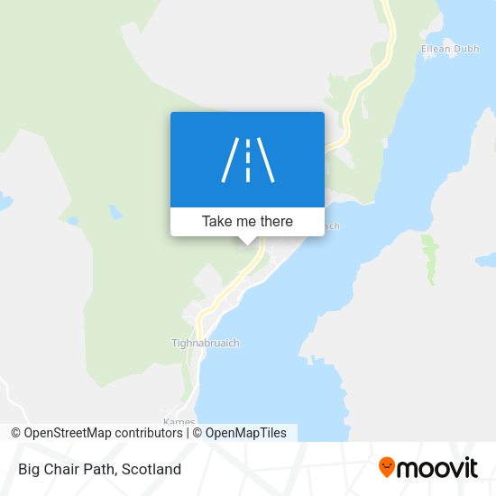 Big Chair Path map