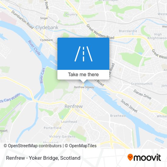 Renfrew - Yoker Bridge map