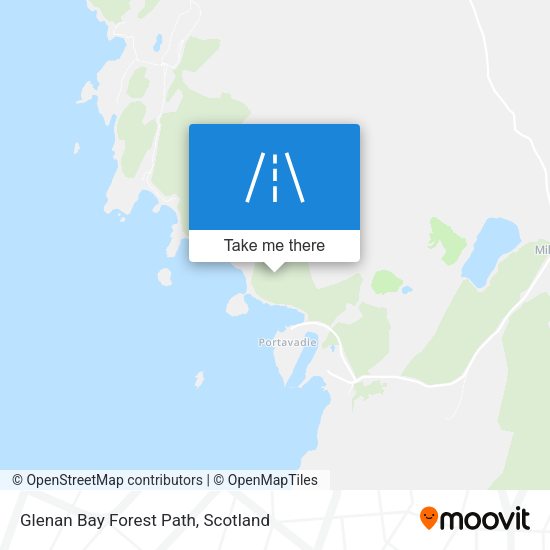 Glenan Bay Forest Path map