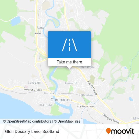 Glen Dessary Lane map
