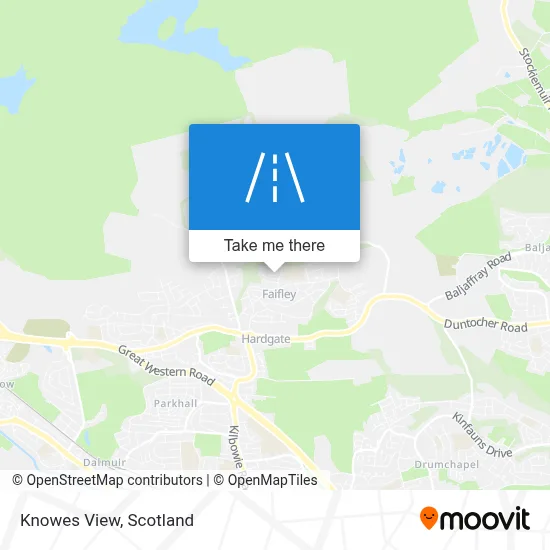 Knowes View map