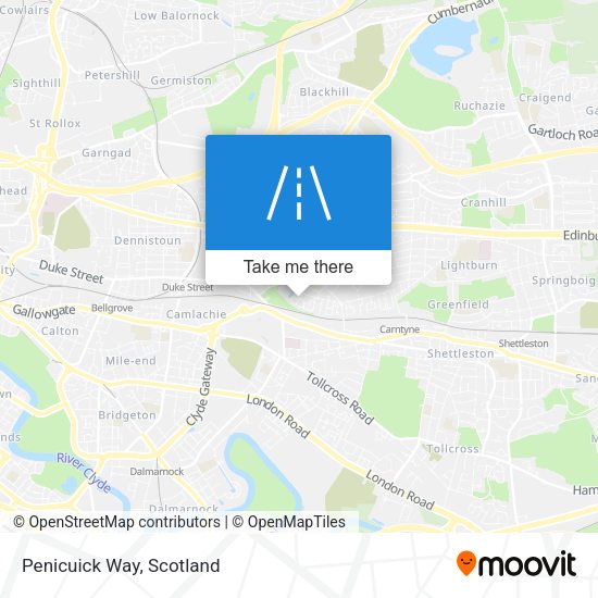 Penicuick Way map