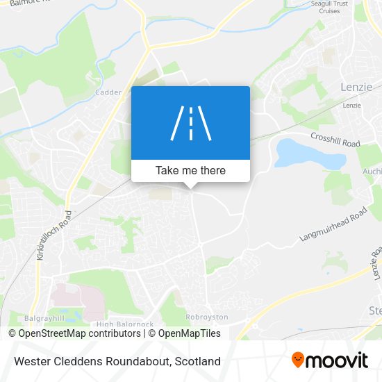 Wester Cleddens Roundabout map