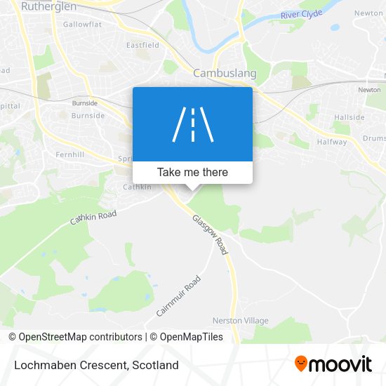 Lochmaben Crescent map