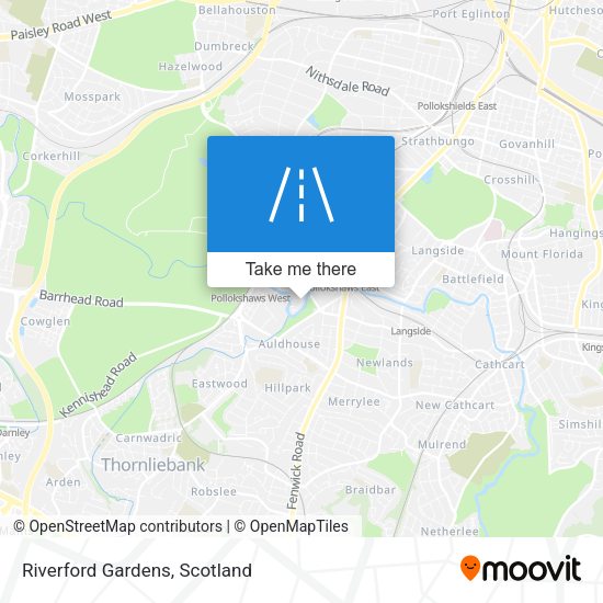 Riverford Gardens map