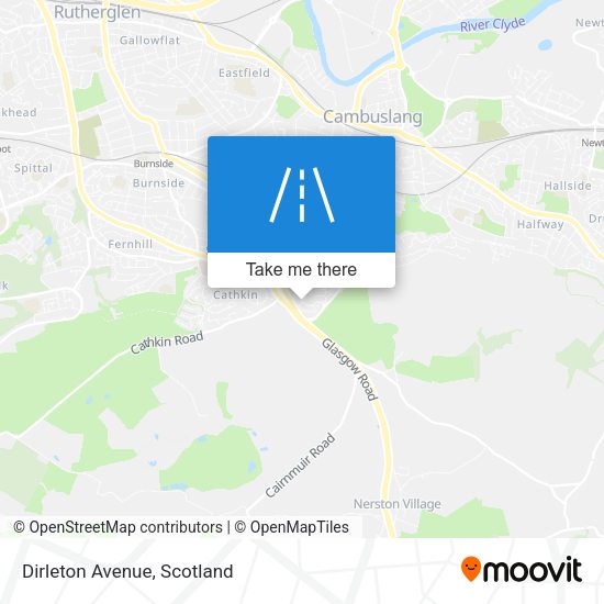 Dirleton Avenue map