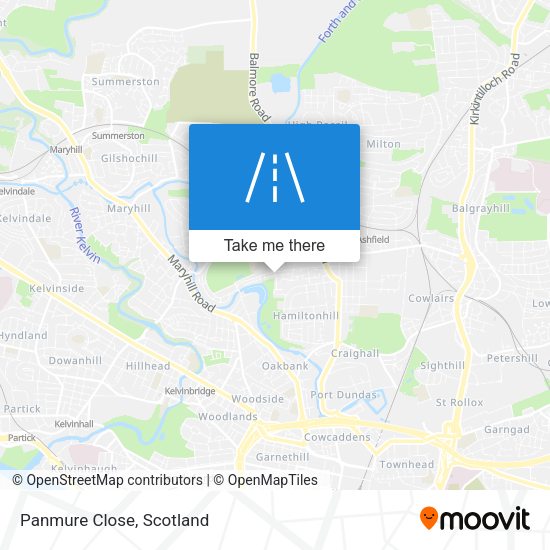 Panmure Close map