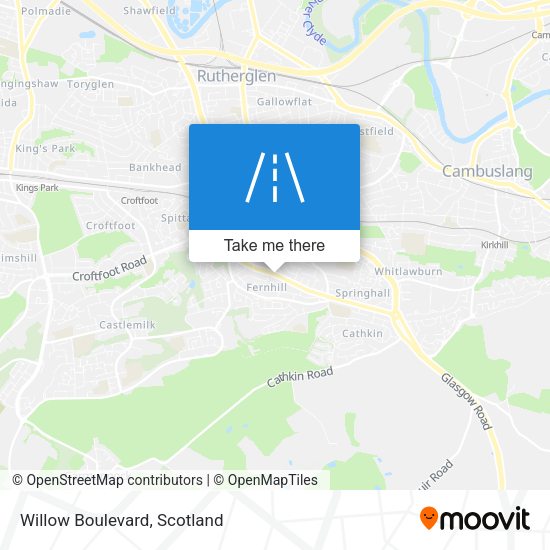 Willow Boulevard map