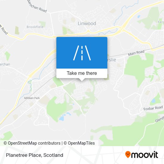 Planetree Place map