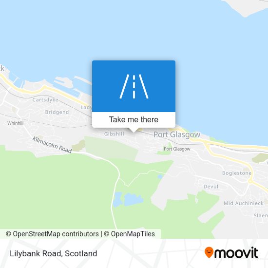 Lilybank Road map
